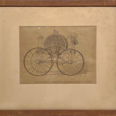 1853 Dated NY Hope Fire Hose Carriage Engraving