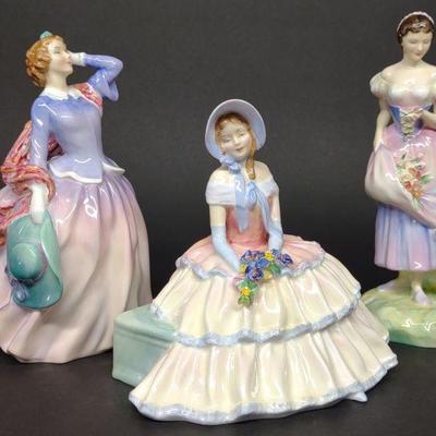 3 Royal Doulton Figures (HN2085, HN1731, & HN2021)