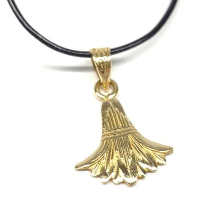 18K Gold Egyptian Lotus Flower Pendant