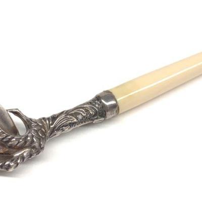 Antique .800 Silver Claw Smoking Pipe