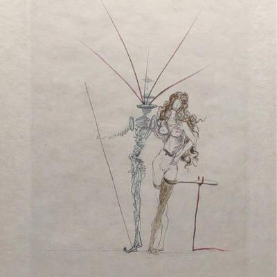 Salvador Dali Signed 'Frontispiece' Etching w/ COA