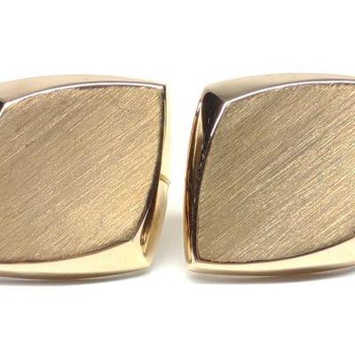 14K Gold Modernist Diamond Post Earrings
