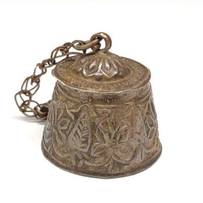 Early Pure Silver Hand Punched Vessel