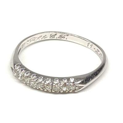 Platinum Diamond Wedding Ring (sz 6.75)
