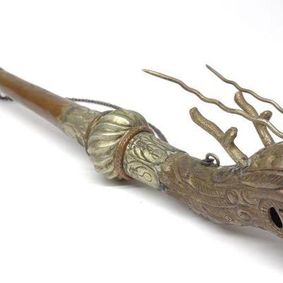 Tibetan Buddhist Ceremonial Gyaling Kangling Horn