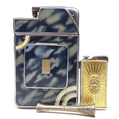 Vintage Lighter, Case Lighter & Cigarette Holder