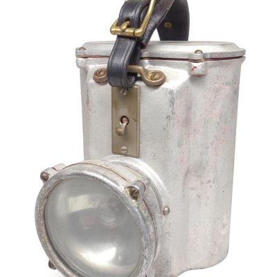 Antique Battery Powered Fire Lantern / Lamp