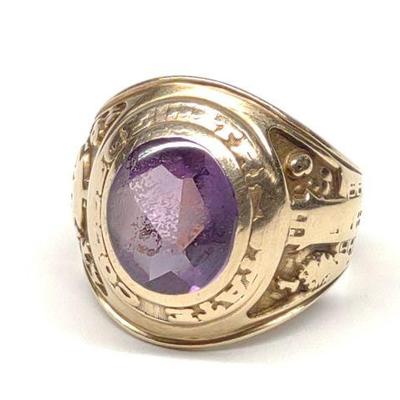1961 10K Tri-State College Class Ring (sz 9.75)
