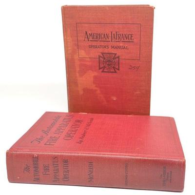 (2) 1920s Fire Engine Operator Manual Books