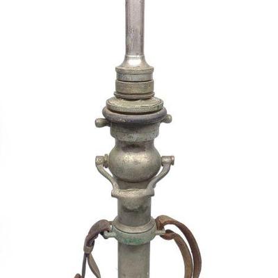 Vintage Fire Hose Nozzle w/ Leather Handles (26")
