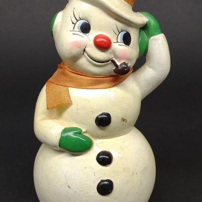 Vintage Japan Smokey The Snowman Christmas Figure