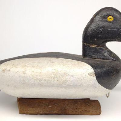 Upper Bay Bluebill Drake Duck Decoy