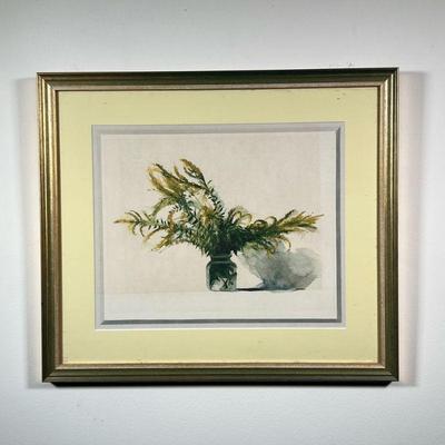 ALBERT HANDEL (B. 1937) WATERCOLOR | Summer greenery still life, watercolor on paper (11.5 x 14 in. sight), signed lower right. - l. 20 x...
