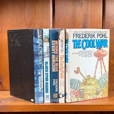 SCIENCE FICTION BOOKS BY FREDRICK POHL | The Cool War, The Early Pohl, Beyond the Blue Event Horizon, Black Star Rising, Venus Inc. by...