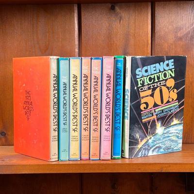 ANNUAL WORLDS BEST EDITIONS OF SCI-FI AND SCIENCE FICTION OF THE 50’S | Annual World’s Best of Sci-Fi 1973, 1981, 1982, 1983, 1984, 1985,...