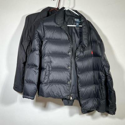 (2PC) POLO JACKETS | Both size XL, including a puffer jacket. - l. 20 x h. 28 in

