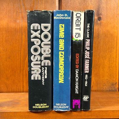 (4PC) SCIENCE FICTION BOOKS | Including The Classic Philip by Jose Farmer 1952–1964, Orbit 15 by Damon Knight, Time and Tomorrow by John...