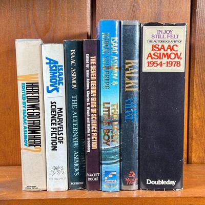 (7PC) ISSAC ASIMOV BOOKS & KALKI BY GORE VIDAI | Including Kalki by Gore Vidal, and books by Isaac Asimov: Joy Still Felt...