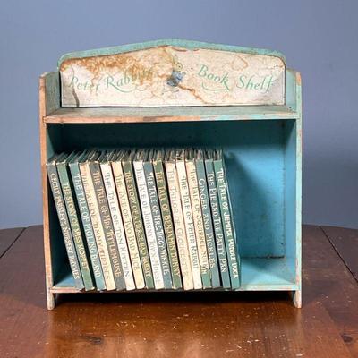 PETER RABBIT BOOKSHELF & STORIES | Including Cecile Parsley’s Nursery Rhymes, The Story of Miss Moppet, The Tale of Pigling Bland,...