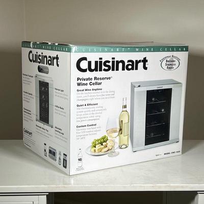 [NEW] CUISINART PRIVATE RESERVE WINE CELLAR | Brand new in box: quiet and efficient thermoelectric cooling system, custom temperature...