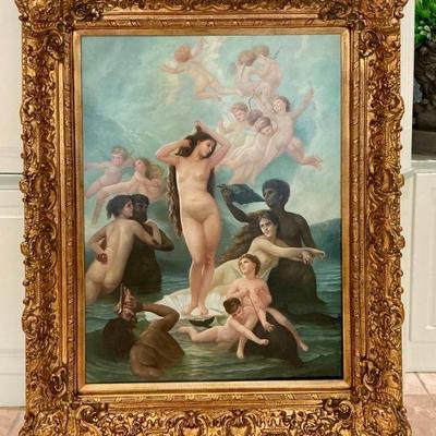 Massive Giclee in Gold Gilt Frame