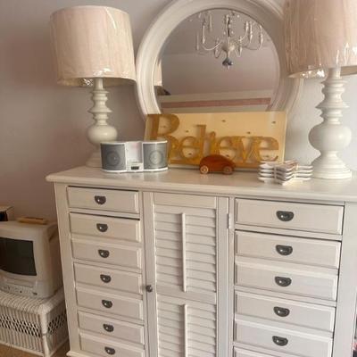 White dresser