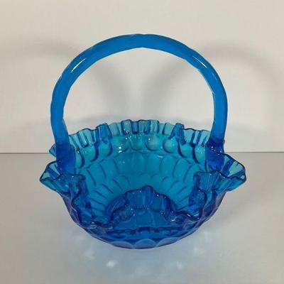 Blue Glass Basket
