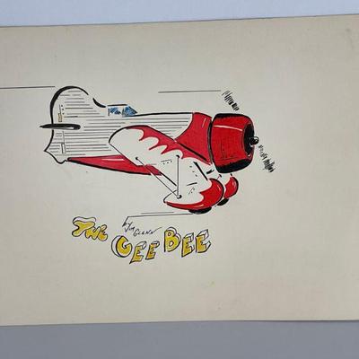 Airplane Drawing by Jim Glenn