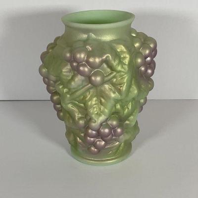 Signed Fenton Glass vase