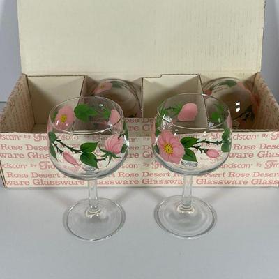 Franciscan Desert Rose Wine glasses