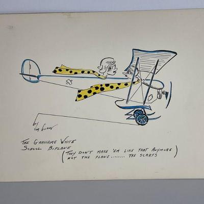 Airplane Drawing by Jim Glenn