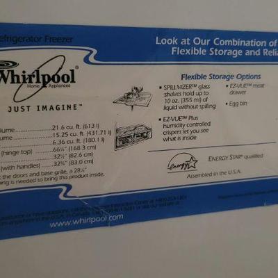 Whirlpool refrigerator (garage)