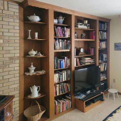 Many books and small collectibles
