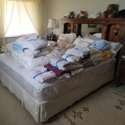 One of many rooms of linens