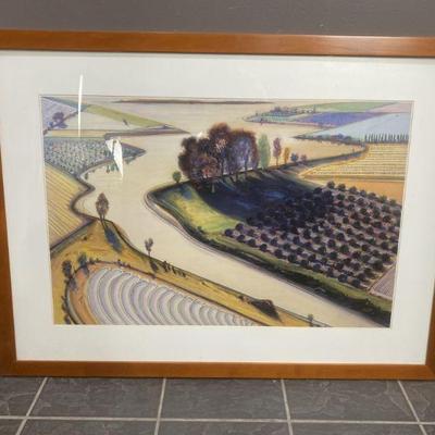 Lot 521 | Vintage Wayne Thiebaud " Flatland" Poster
