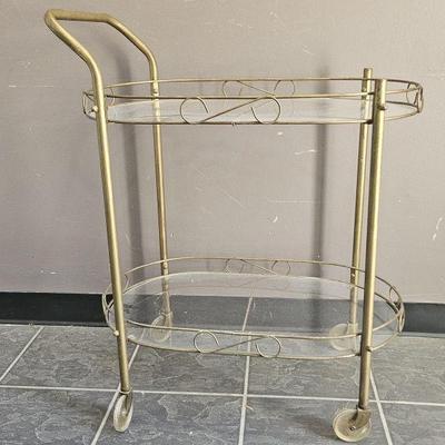 Lot 193 | Oval Wheeled Serving Cart
