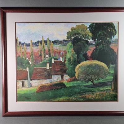 Lot 551 | Vtg Paul Gauguin "A Farm in Brittany" Print
