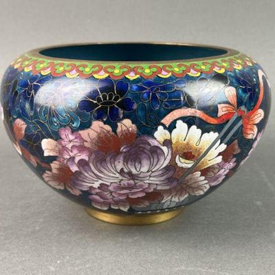 Lot 104 | Cloisonne & Brass Asian Bowl
