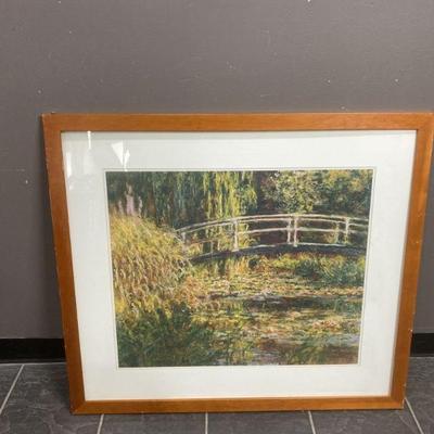 Lot 523 | Vintage " Waterlily Pond" Print
