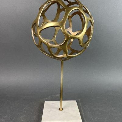 Lot 382 | Brass Sphere on Marble Base
