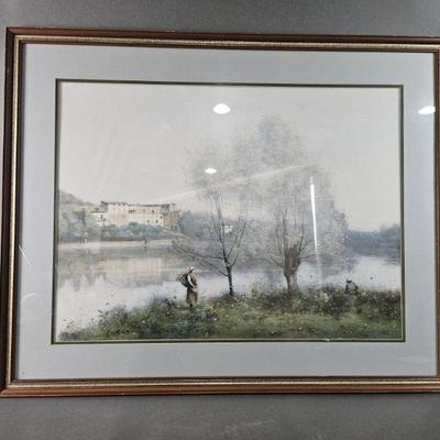 Lot 528 | Vtg Corot "Ville-d’Avray" Framed Print

