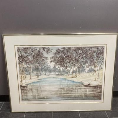 Lot 519 | Vintage Signed Numbered Rosewood Print
