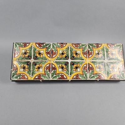 Lot 418 | Vintage Talavera Tiled Shelf
