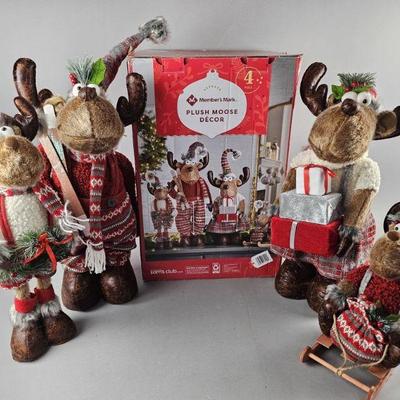 Lot 87 | Holiday Plush Moose Decor
