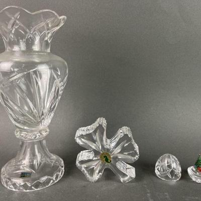 Lot 265 | Waterford Crystal & Sterling Cut Glass Vase
