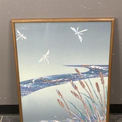 Lot 483 | Vintage Signed "Cattail Creek" Print
