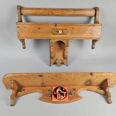 Lot 421 | Vintage Hand Painted Shelf & More!
