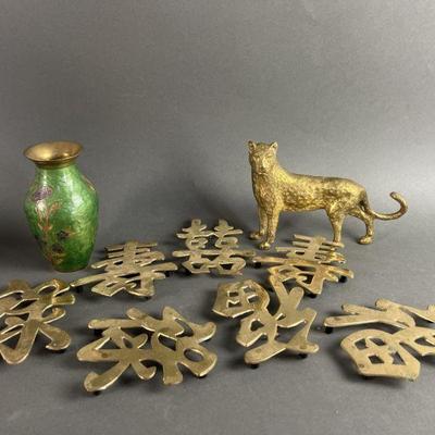Lot 6 | Brass Hanzi Characters Lot
