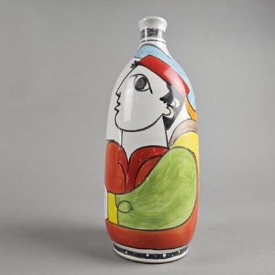 Lot 383 | Vintage Nino Parrucca 10.5" Italian Pottery Vase
