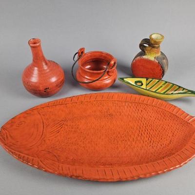Lot 377 | MCM Rosenthal Fish Tray, Cauldron & More!
